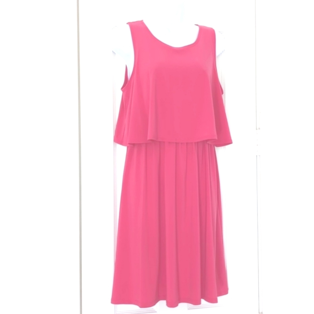 Elegant Pink Sleeveless Dress